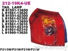 Купить Фары задние DEPO Фонарь задний прав TOYOTA: COROLLA 04-, 3D/5D, EUR TYPE (212-19K4R-UE) в Минске.