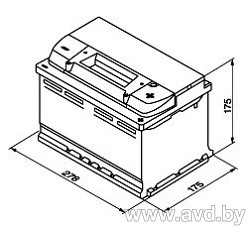 Купить Автомобильные аккумуляторы AutoPart Galaxy ARL075G-60-10B (75 А/ч)  в Минске.