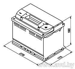 Купить Автомобильные аккумуляторы VoltMaster 12V R (80 А/ч)  в Минске.