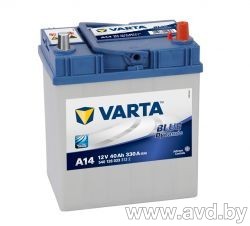 Купить Автомобильные аккумуляторы Varta Blue Dynamic A14 540 126 033 (40 А/ч)  в Минске.