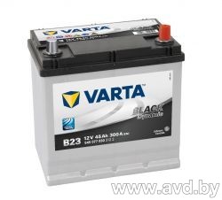 Купить Автомобильные аккумуляторы Varta Black Dynamic B23 545 077 030 (45 А/ч)  в Минске.