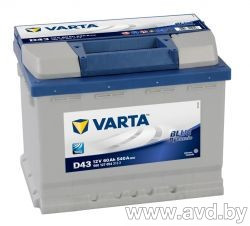 Купить Автомобильные аккумуляторы Varta Blue Dynamic D43 560 127 054 (60 А/ч)  в Минске.