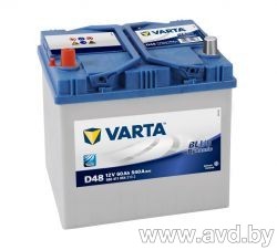 Купить Автомобильные аккумуляторы Varta Blue Dynamic D48 560 411 054 (60 А/ч)  в Минске.