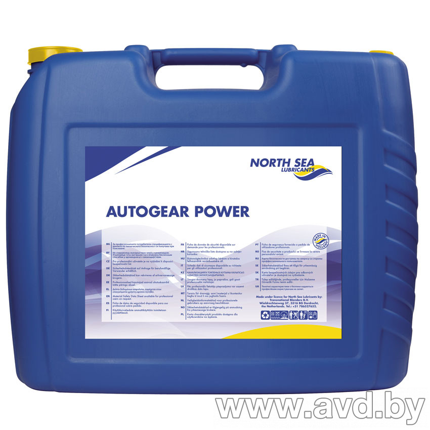 Купить Трансмиссионное масло North Sea Lubricants Autogear Power MP 80W-90 GL-5 20л  в Минске.