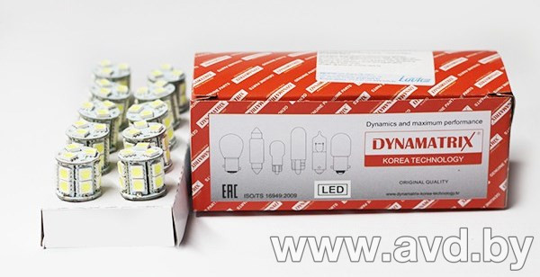 Купить Лампы автомобильные Dynamatrix BA15s DB7506LED 1шт  в Минске.