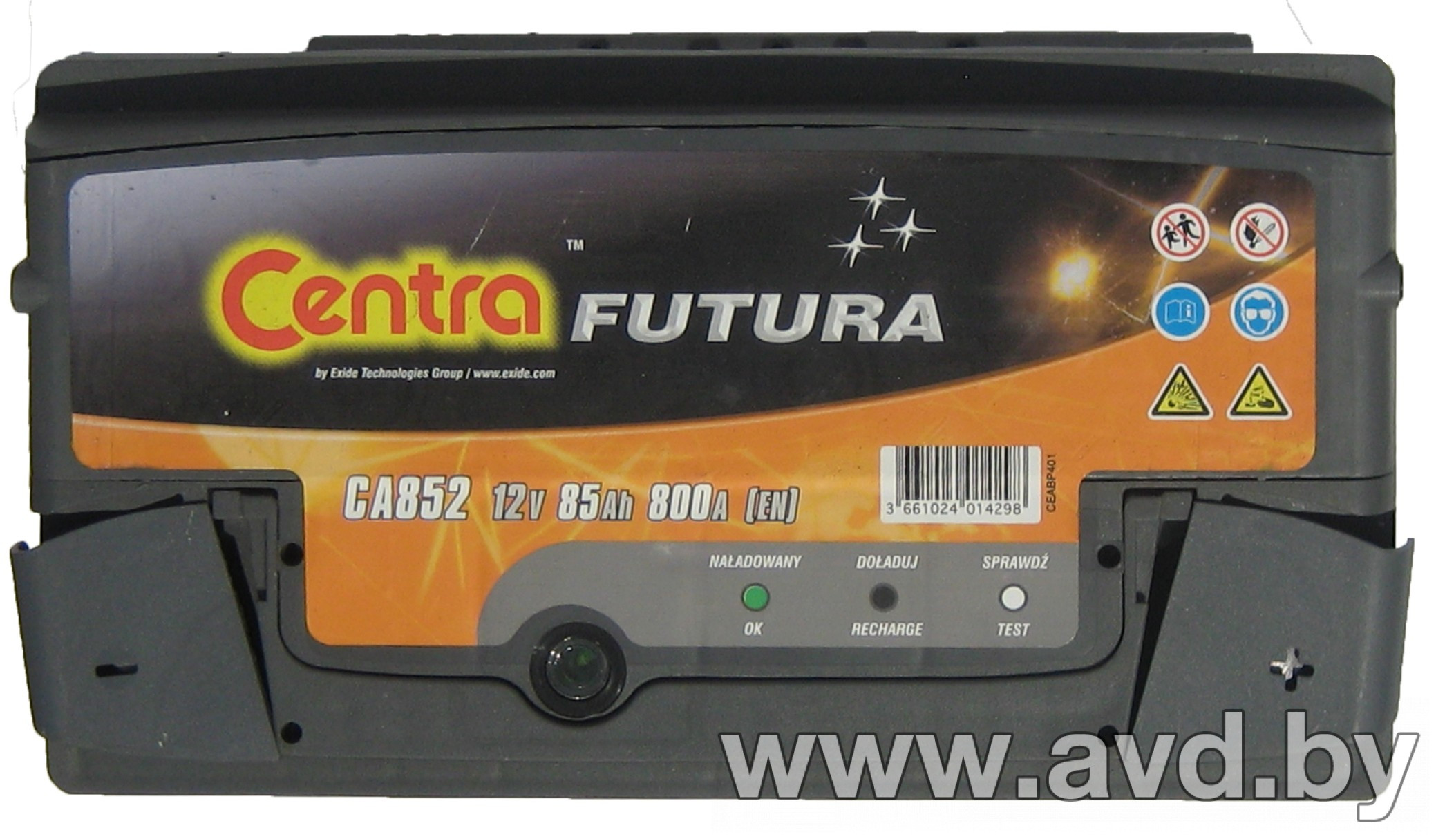 Купить Автомобильные аккумуляторы Centra Futura CA852 (85 А/ч)  в Минске.