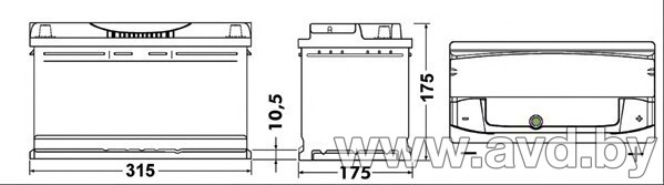 Купить Автомобильные аккумуляторы DETA Senator DA 852 R (85 А/ч) в Минске.