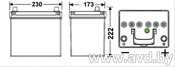 Купить Автомобильные аккумуляторы DETA Power DB 604 L (60 А/ч) в Минске.