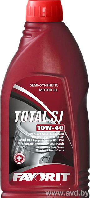 Купить Моторное масло Favorit Super SG 10W-40 4.5л в Минске.