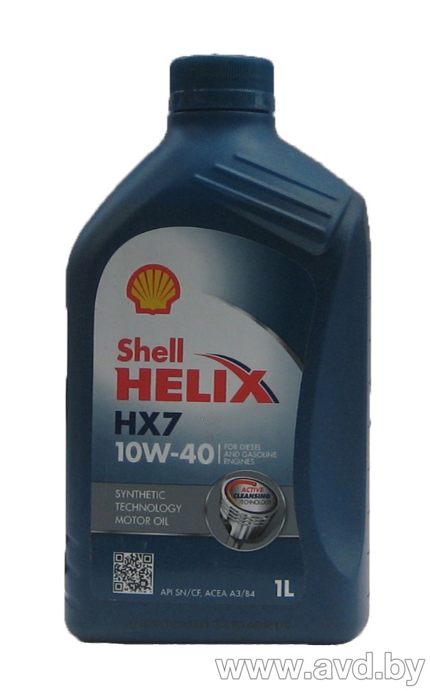 Купить Моторное масло Shell Helix HX7 10W-40 1л  в Минске.