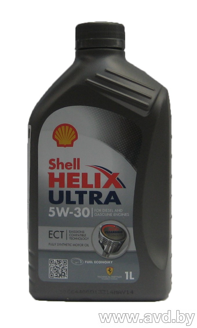 Купить Моторное масло Shell Helix Ultra ECT 5W-30 1л в Минске.