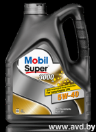 Купить Моторное масло Mobil Super 3000 X1 5W-40 4л  в Минске.