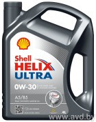 Купить Моторное масло Shell Helix Ultra A5/B5 0W-30 1л  в Минске.