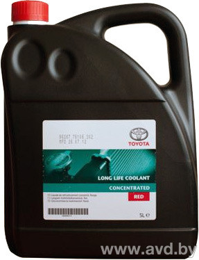 Купить Охлаждающие жидкости Toyota Long Life Coolant Concentrated RED 5л [08889-80014]  в Минске.