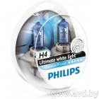 Купить Лампы автомобильные Philips H4 Cristal vision 5000k 2шт (12342DVS2)  в Минске.