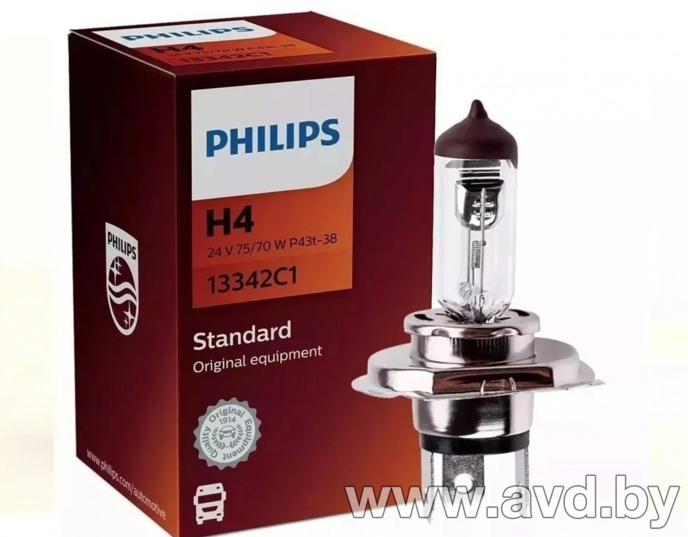 Купить Лампы автомобильные Philips H4 TRUCK 1шт (13342C1)  в Минске.