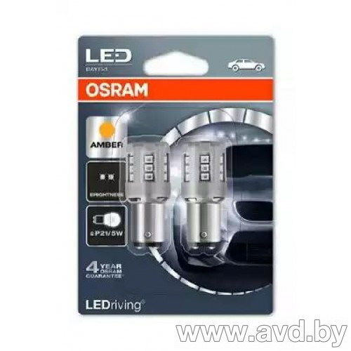 Купить Лампы автомобильные Osram LEDriving Standard P21/5W 2шт (1457YE-02B)  в Минске.