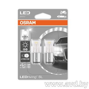 Купить Лампы автомобильные Osram P21/5W LED 1458CW-02B 2шт  в Минске.