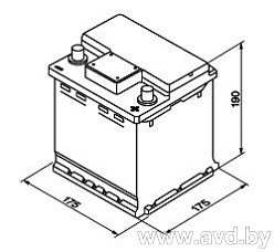 Купить Автомобильные аккумуляторы Centra Standard CC400 (40 А/ч) в Минске.