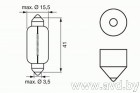 Купить Лампы автомобильные Bosch T15x43 12V 15W SV8.58 Pure Light 1шт [1987302238]  в Минске.