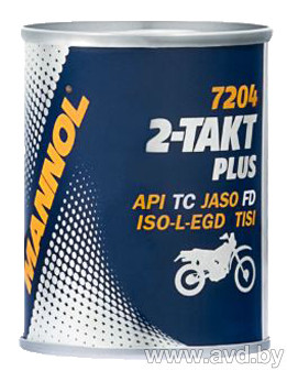 Купить Моторное масло Mannol 2-Takt Plus API TC 0,1л в Минске.