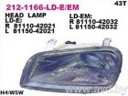 Купить Фары передние DEPO Фара передн лев TOYOTA: RAV 4 94-01 (212-1166L-LD-E) в Минске.