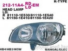 Купить Фары передние DEPO Фара передн прав с ЭК TOYOTA: COROLLA 00- (212-11A4R-LD-EM) в Минске.