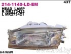 Купить Фары передние DEPO Фара передн прав с ЭК MITSUBISHI: LANCER 95-98 (214-1140R-LD-EM) в Минске.
