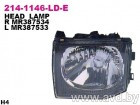 Купить Фары передние DEPO Фара передн лев MITSUBISHI: PAJERO 92-00 (H4) (214-1146L-LD-E) в Минске.