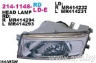 Купить Фары передние DEPO Фара передн лев MITSUBISHI: LANCER 98- (214-1148L-LD-E) в Минске.