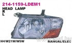 Купить Фары передние DEPO Фара передн лев с ЭК MITSUBISHI: PAJERO 03- (214-1159L-LDEM1) в Минске.