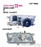 Купить Фары передние DEPO Фара передн прав с ЭК (H4+H3) NISSAN: PRIMERA 90-96 (215-1141R-LD-EM) в Минске.