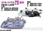 Купить Фары передние DEPO Фара передн лев с ЭК NISSAN: PRIMERA 96- (215-1172L-LD-EM) в Минске.
