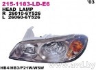 Купить Фары передние DEPO Фара передн лев NISSAN: MAXIMA 03- (215-1183L-LD-E6)  в Минске.