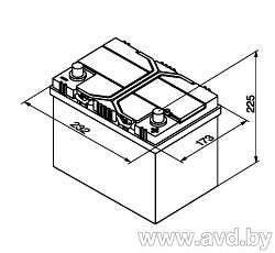 Купить Автомобильные аккумуляторы Topla TOP JIS R (60 А/ч) (118860) в Минске.