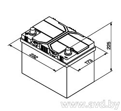 Купить Автомобильные аккумуляторы Centra Plus CB605 (60 А/ч)  в Минске.