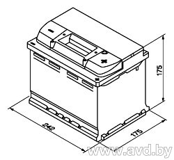 Купить Автомобильные аккумуляторы AD 560409054 (60 А/ч) в Минске.