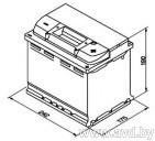 Купить Автомобильные аккумуляторы 555 6СТ-60-А3 R (60 А/ч)  в Минске.