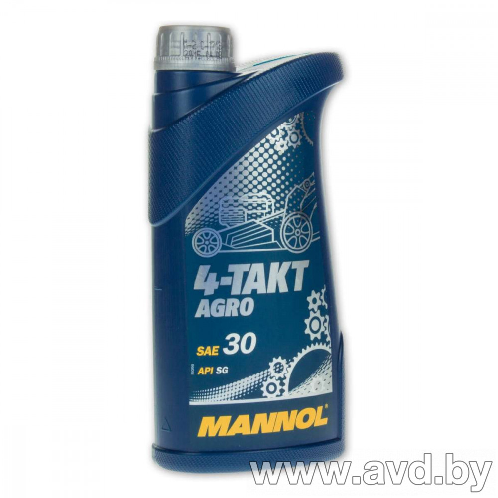 Купить Моторное масло Mannol 4-Takt Agro SAE 30 API SG 0,6л в Минске.