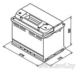 Купить Автомобильные аккумуляторы MOLL Kamina start 574 014 068 (74 А·ч)  в Минске.