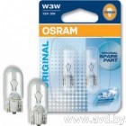 Купить Лампы автомобильные Osram W3W Original Line 2шт [2821-02B]  в Минске.