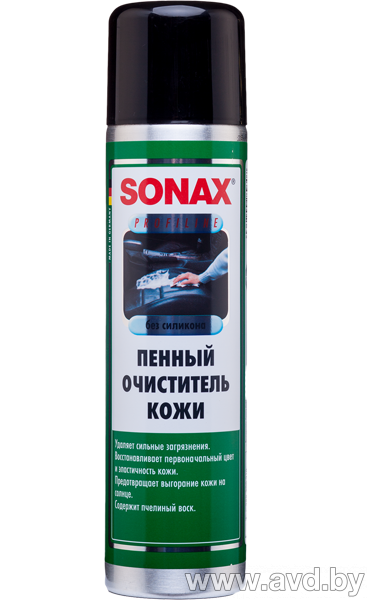 Купить Автокосметика и аксессуары Sonax Пена для ухода за кожаным салоном 400мл (289300)  в Минске.