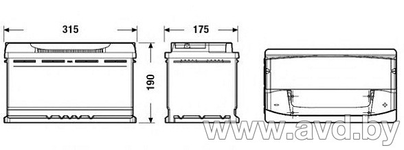 Купить Автомобильные аккумуляторы Bosch S5 A11 (580901080) 80 А/ч  в Минске.