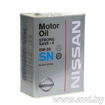 Купить Моторное масло Nissan Strong Save X 5W-30 SN (KLAN5-05304) 4л  в Минске.