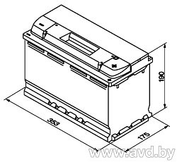 Купить Автомобильные аккумуляторы Baren Blu Polar 100Ah870A евро (7905633) в Минске.