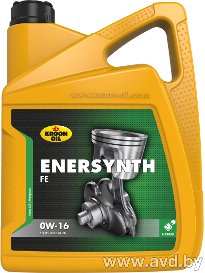 Купить Моторное масло Kroon Oil Enersynth FE 0W-16 5л в Минске.