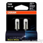 Купить Лампы автомобильные Osram BA9s LEDriving Warm White 2шт [3850WW-02B]  в Минске.