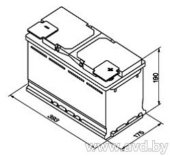 Купить Автомобильные аккумуляторы MOLL M3 plus K2 83110 (110 А·ч)  в Минске.