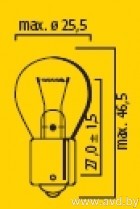 Купить Лампы автомобильные Flosser 12V 18W BA15s 1шт [4671]  в Минске.