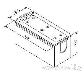 Купить Автомобильные аккумуляторы DETA Professional DG1803 (180 А·ч)  в Минске.